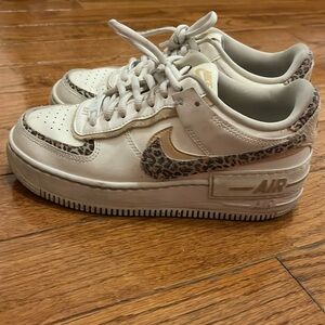 Nike Air Force shadow Leapord, size 6.5 women’s